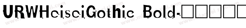 URWHeiseiGothic Bold字体转换